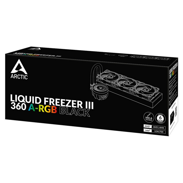 WATERCOOLING ARCTIC LIQUID FREEZER III 360 BLACK ARGB
